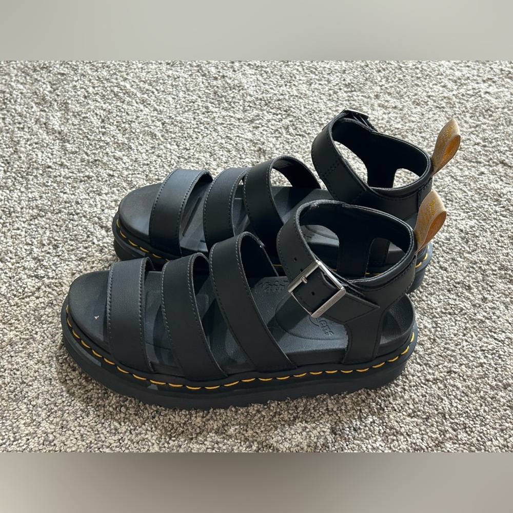 Dr. Martens VEGAN BLAIRE WOMEN'S FELIX GLADIATOR SANDALS-Size 8-Black - Picture 2 of 7